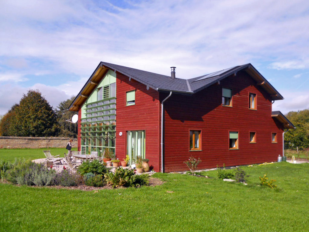 Maison F - maison bioclimatique en paille